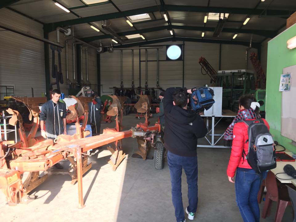 MFR-CFA Chemillé : Les caméras de France 2 pour un reportage sur nos formations