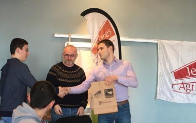 MFR-CFA Chemillé : Remise de récompense pour Kévin.