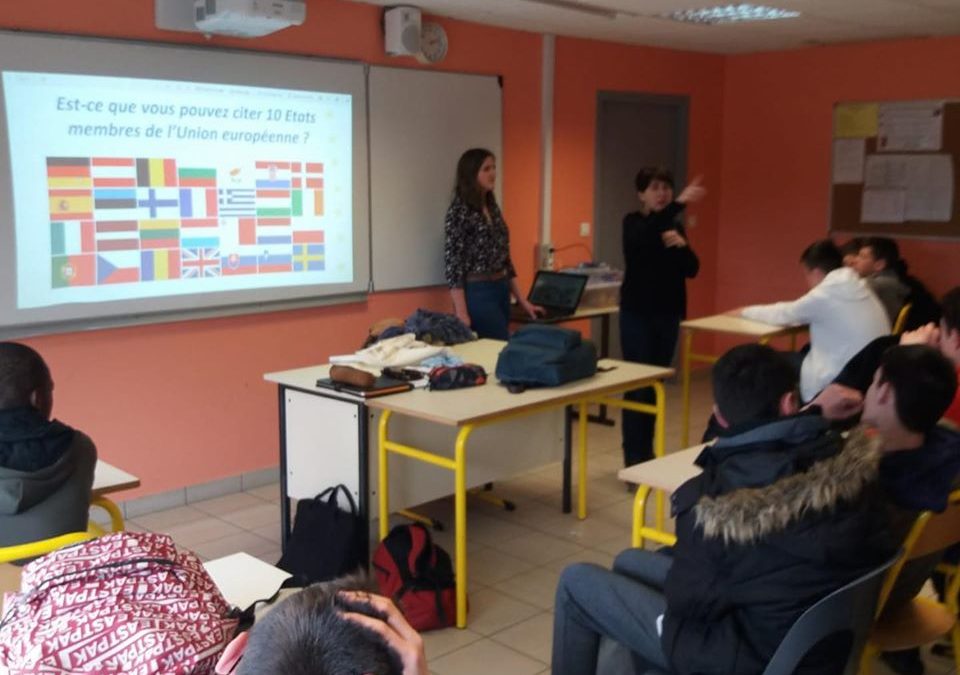 MFR-CFA Chemillé : Intervention maison de l&rsquo;Europe auprès des 3ème